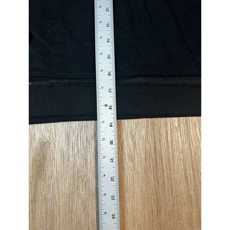 Sudadera Top Alo Yoga Negra Cuello Alto Malla Recortada Manga Larga L Foto 2 de 4