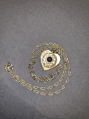 Vintage Norman de Luxe necklace watch gold tone