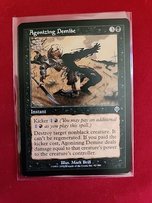 Agonizing Demise - Invasion - MTG Magic - Common - Black Instant