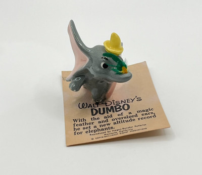 1950 Miniature Hagen Renaker Dumbo Figurine W/ ORIGINAL TAG!