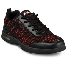 KR Strikeforce Men's Flyer Mesh Lite Black/Cardinal Red Bowling Shoes