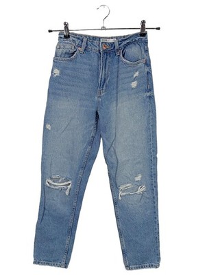 BERSHKA Mom-Jeans Damen Jeans Gr. DE 34 blau Casual-Look