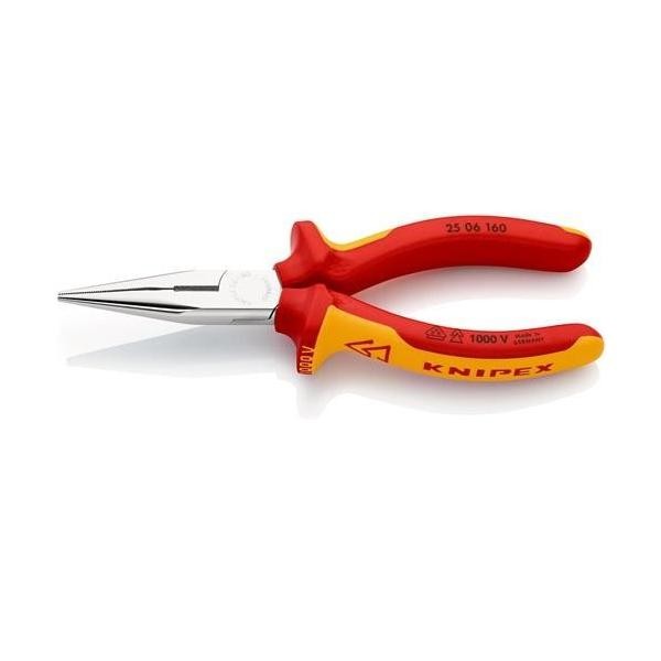 Knipex Flachrundzange Din Iso 5745 L.160Mm Flach/Rund Ger.Mehrkomp.-HüLle Vde-image