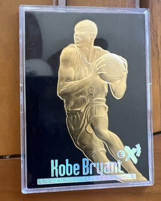 1996-97 Skybox EX-2000 Kobe Bryant Black 23KT Gold 371/5000 Rc Mint