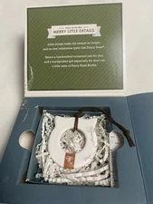 2014 Fancy Feast Christmas Ornament Handmade For The Holidays White Cat 2.25"