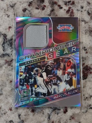 2020 Spectra Marcus Allen Championship Gear Marble Prizm /4 Super Bowl XVIII