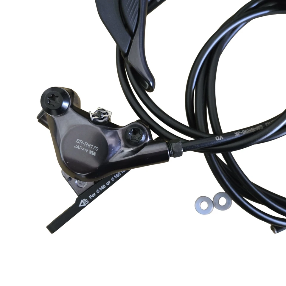 Juegos de palanca de cambios de freno de disco Shimano ST-R8170 Di2 12 velocidades L&R montaje plano 950 1700 mm Foto 4 de 4