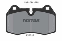 Textar Bremsbelagsatz Scheibenbremse Q+ 2147102 FüR Bmw E38 E31 Maserati Ferrari