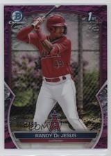 2023 Bowman Chrome Prospects Fuchsia Lunar Crater Refractor Randy De Jesus 06qf