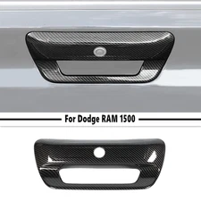 Car Tailgate Handle Cover Trim For Dodge Ram 1500 19-25 Accessories Carbon Fiber
