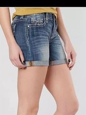 Rock Revival Julee Shorts size 25 mid rise denim