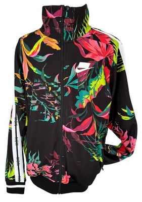 Nike Track Jacket Men s Size Small Sportswear NSW Floral Full Zip Style AR1611