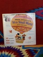 Walt Disney It's a Small World with the song 1968 Vinyl Record 7" With Book #323