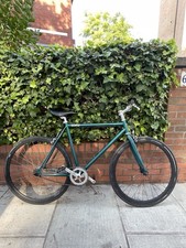 Goku Single Speed / Fixie Bike – Teal Green, Deep Rim Wheels For Adults