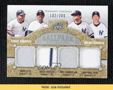 2009 Ballpark Collection Derek Jeter Reggie Jackson Joba Chamberlain HOF 6h1