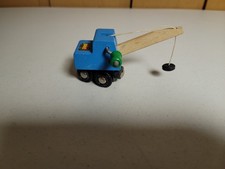 Brio Wooden Railway Blue Crane 33383 Vintage 1990s