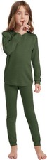 Kids Unisex 100 Merino Wool Base Layer Sets Lightweight Thermal Underwear