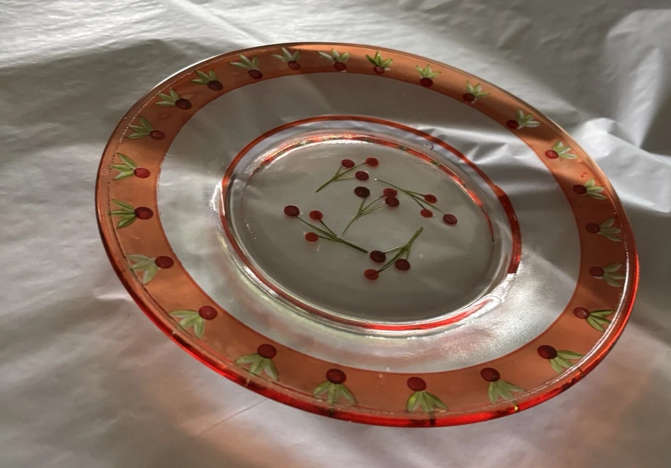 Yankee Candle, Winter Flower And Branches, Crackle Glass, Topper And Under Plate - Image 3 of 4