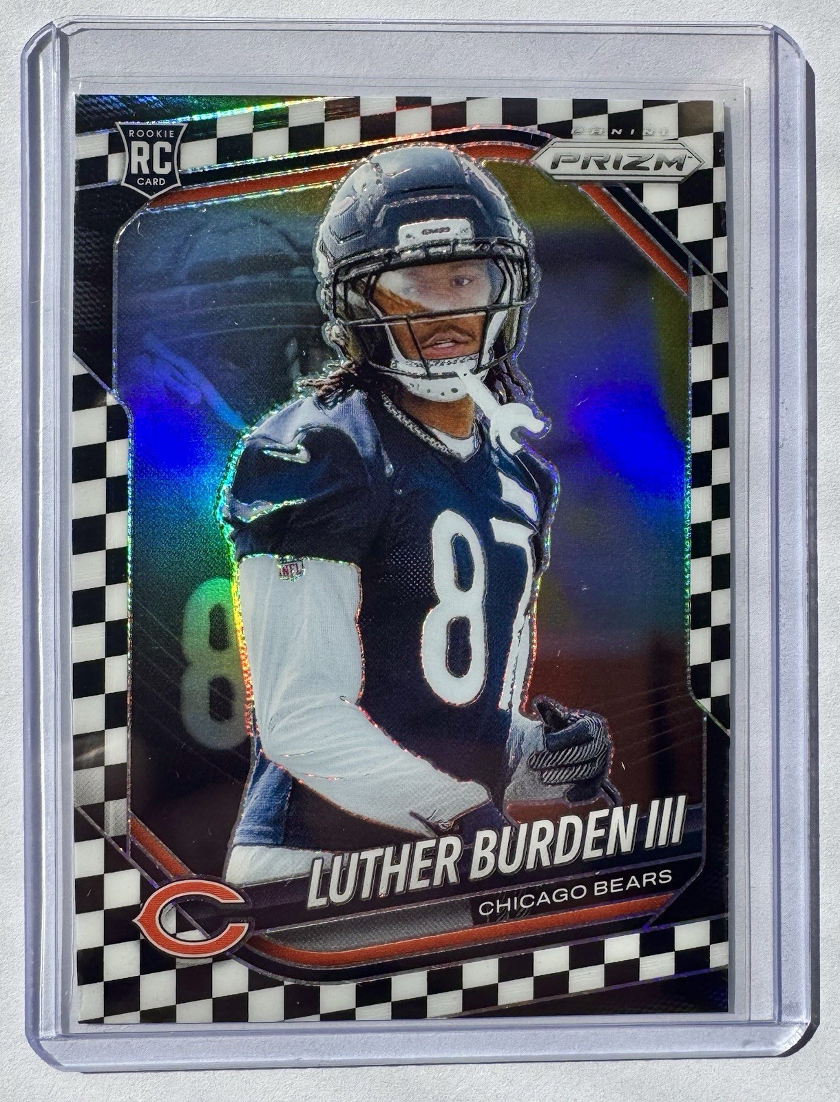 2025 Panini Prizm Luther Burden III Rookie Black & White Checkerboard SP #331