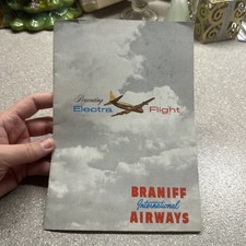 Vintage Braniff International Airways Electra Advertising Brochure