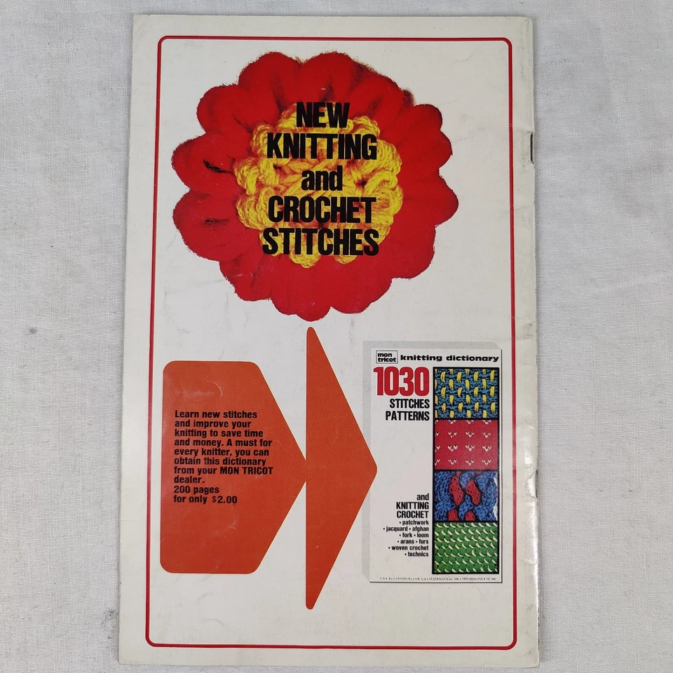 Rare Vintage 1974 Mon Tricot Macrame Home Decor Instruction Pattern Design Book - Image 2 of 4