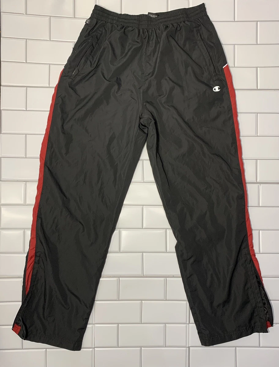 Champion Black Red Joggers Men s Size L RN 55254 eBay