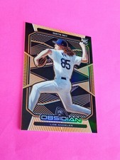 2020 Panini Chronicles Obsidian Electric Etch Orange SP 06/50 Dustin May #30