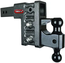 GEN-Y GH-623 MEGA-Duty Adjustable 6" Drop Hitch Pintle 2.5" Receiver 21k Towing