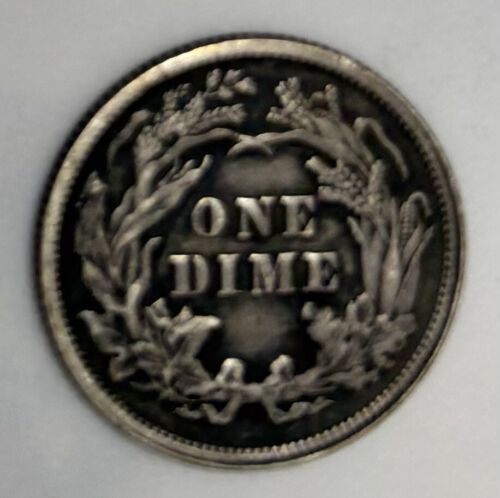 1877 Seated Liberty Dime ** Better Date* 325M - Picture 4 of 5