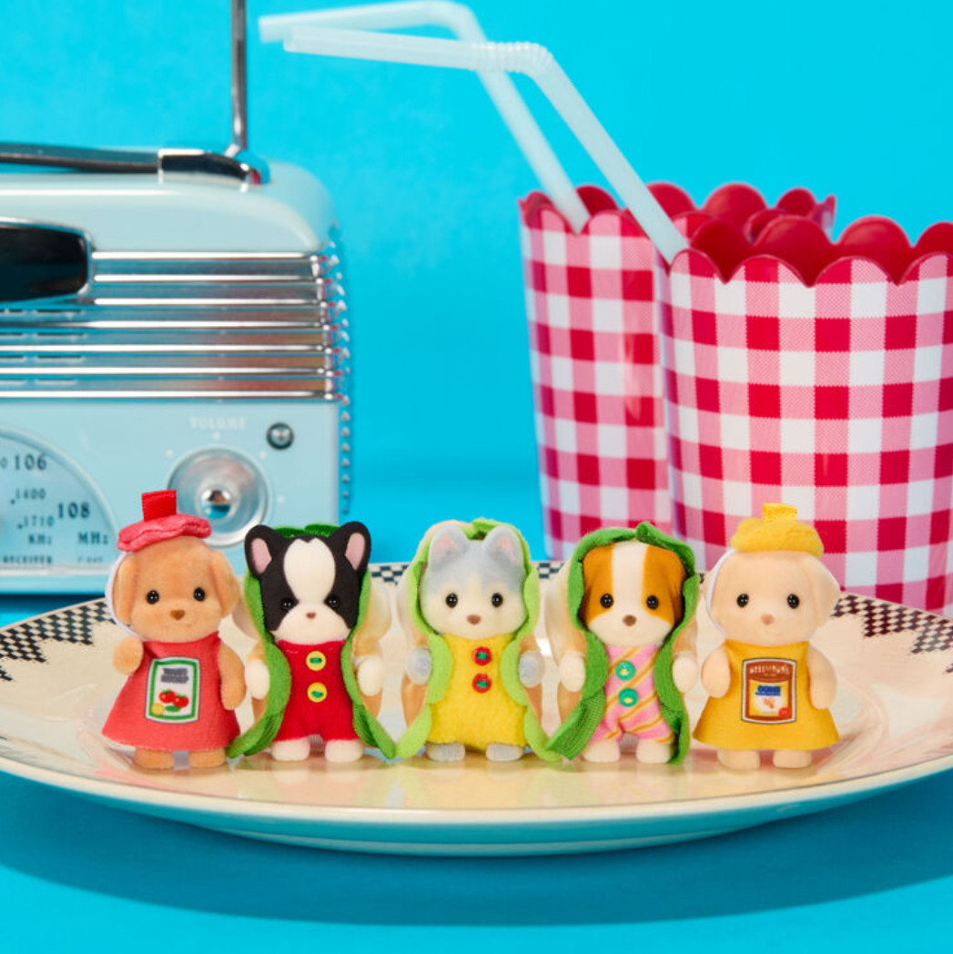 Sylvanian Families Hot Dog Wagon & Baby Gathering Set of 2 Calico Critters EPOCH