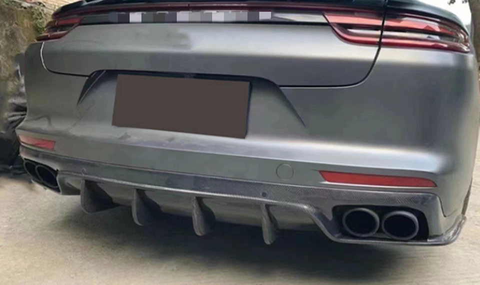 Kit de decoración exterior de fibra de carbono real de 4 piezas para Porsche Panamera 2017-2022 Foto 4 de 4