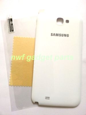 New OEM Samsung Galaxy Note 2 II N7100, i605,L900,Battery Back Cover WHITE~US FL