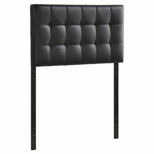 Black Upholstered Headboard Twin Full Queen King Bed Frame Mount Tufted Fabric - Picture 3 of 3