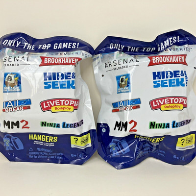 Lot of 2 Dev Series Hangers Series 1 Ninja Legends Surprise Pack Blind Bag
