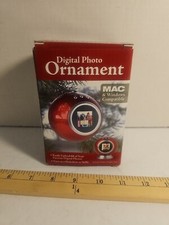 Digital Photo Ornament, Holds 60 Photos, 2MB Storage, USB Cable, 1.5" LED
