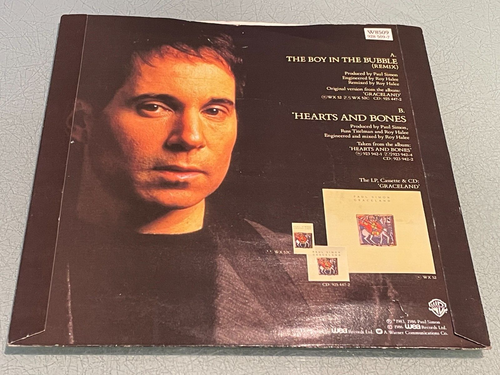 Paul Simon - The Boy in The Bubble - Vinyl Record 7" Single - 1986 WEA W8509 - Picture 2 of 5
