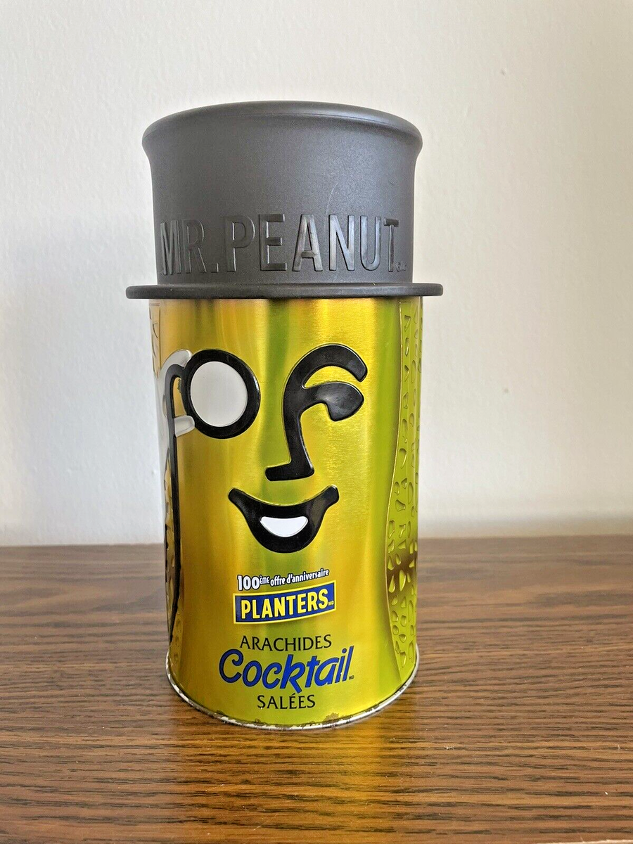 Planters Mr. Peanut Salted Cocktail Peanuts 100th Anniversary Tin