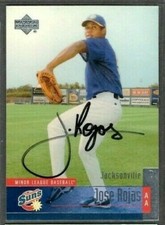 2002 Upper Deck #72 Jose Rojas Jacksonville Suns Baseball Signed Autograph (A59)