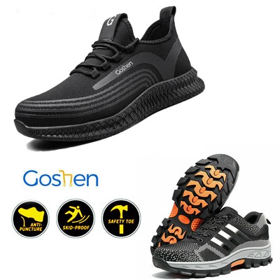 wide fit steel toe cap trainers