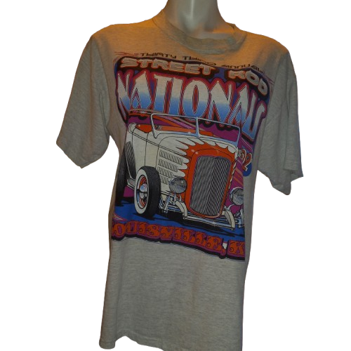 2002 NRSA Street Rod Nationals Mens Large Gray T-Shirt Louisville, KY
