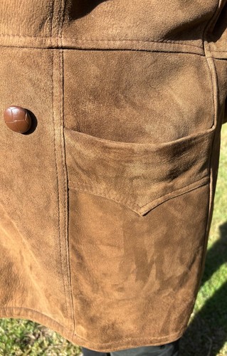 Burton 1976 Suede Mens Knee - Length Coat. Made in England. - Picture 7 of 21