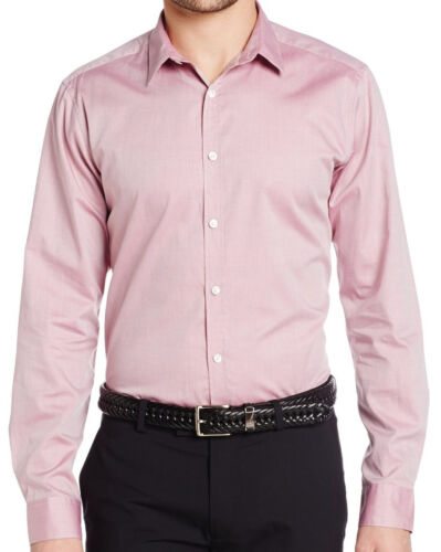 NWT $195 Theory Slim-fit Solid With Smaller Modern Collar Sport Shirt - Afbeelding 1 van 6
