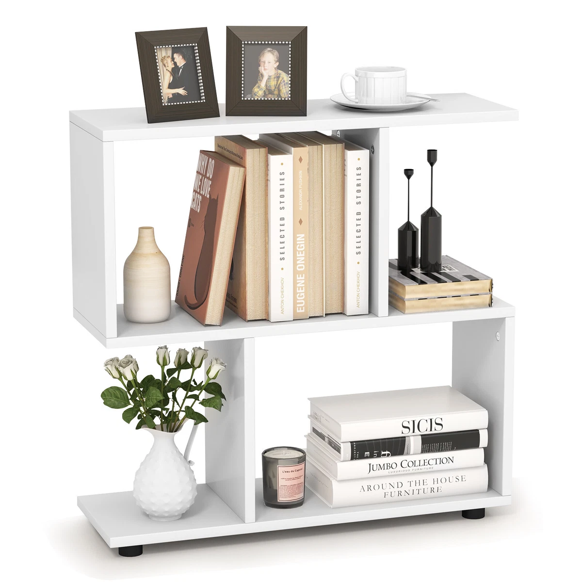 White 2 tier shelf deals