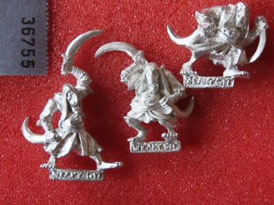 Warhammer Hobgoblin Sneaky Git Gits Hobgoblins schwarze Orks Chaos Zwerge 1993 x3