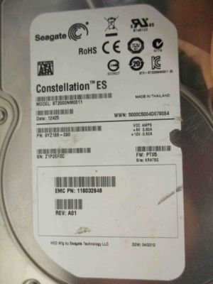 Seagate ST2000NM0011 2TB | P/N 9YZ168-090 | PT05 | KRATSG| #059