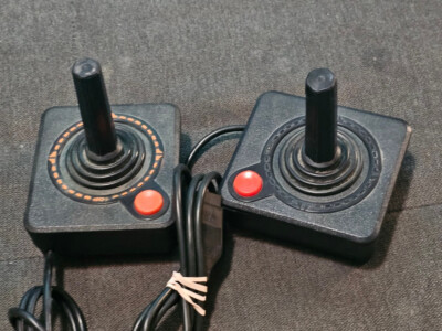 LOT OF 2 Original OEM Atari 2600 -CX40 Joystick Controller Accessory Tested