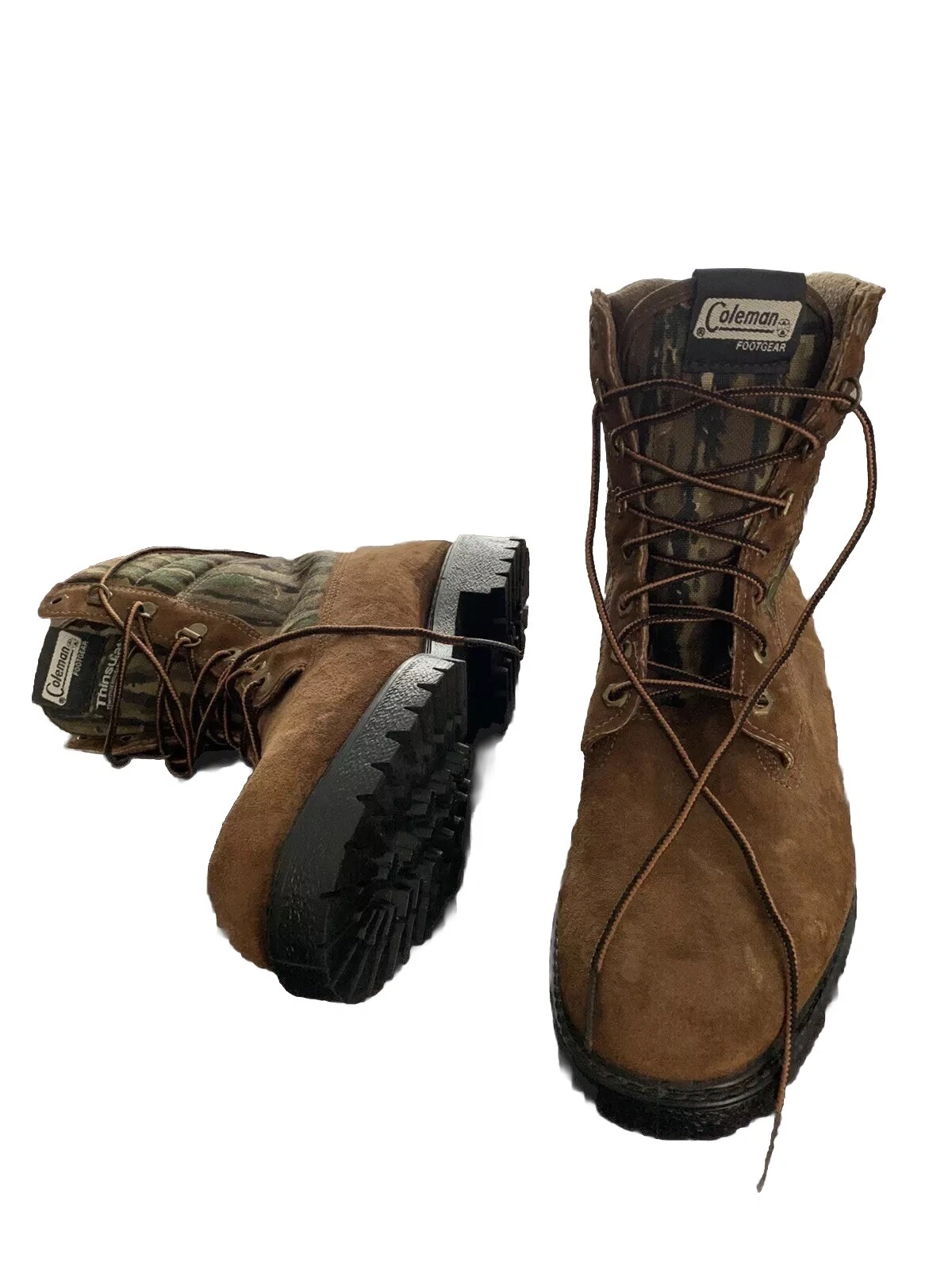 Coleman Camo Thinsulate Ultra Boots Outdoor Made in USA Men's Size 9N