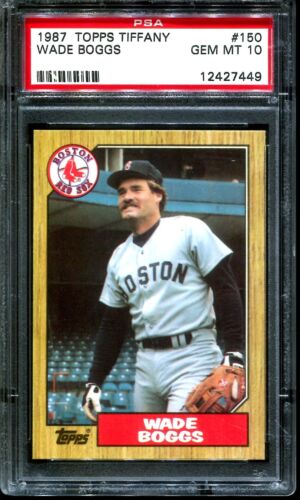 1987 TOPPS TIFFANY #150 WADE BOGGS PSA 10 - Picture 1 of 1