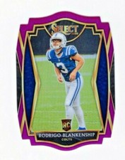 Rodrigo Blankenship 2020 Panini Select Premier PURPLE Die Cut Prizm RC #175