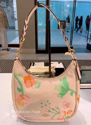 NWT Coach mother day gift Jules Hobo With Dreamy Land Floral Print